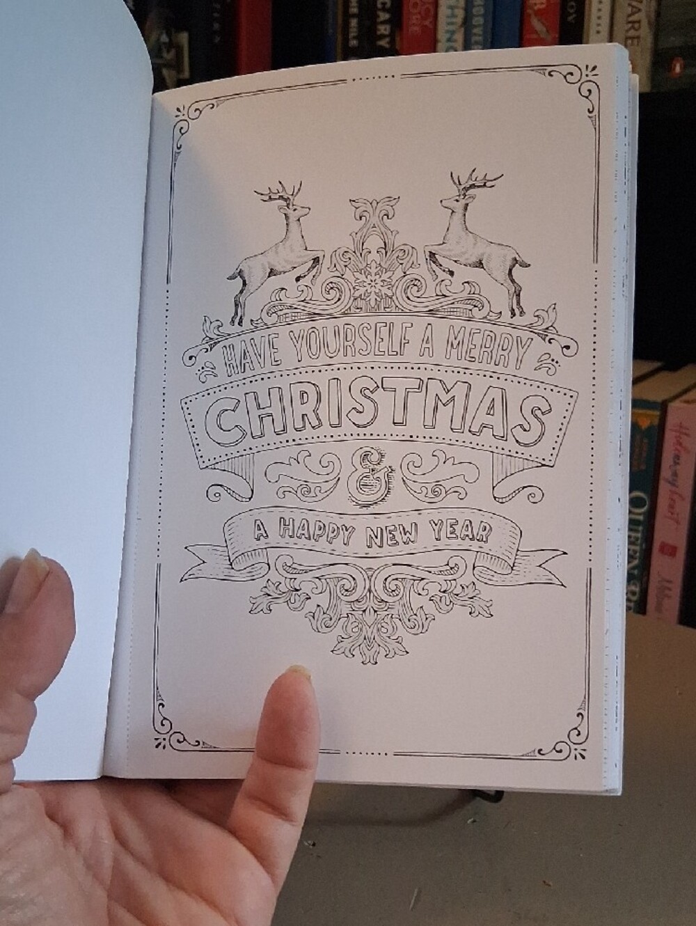 Peace Joy Color Holiday Coloring Cards - Picture 4 of 5